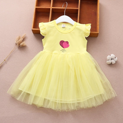 Girls' Summer Vest Princess Dress