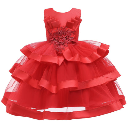 Children's Princess Gown Dress Dress Multi-layer Pettiskirt