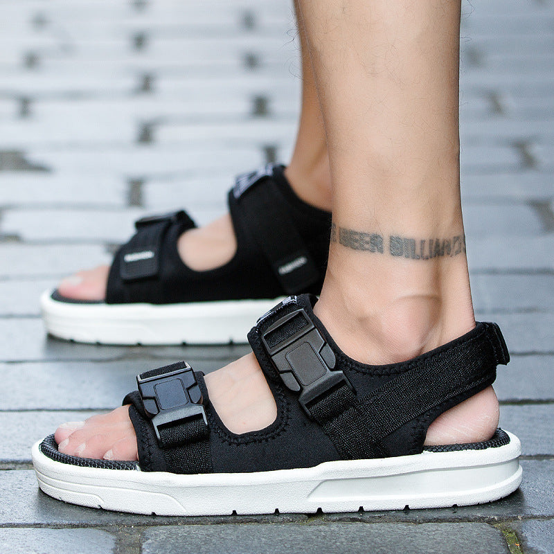 Men's Sandals Men's Casual Fashion Trendy Students Wear Beach Slippers Outside Sports