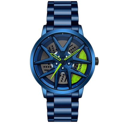 Cool Wheel Personality Hollow Out Quartz Watch