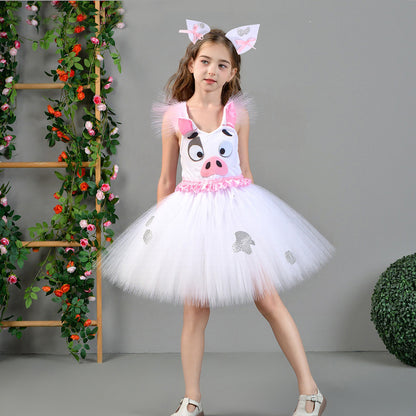 Cartoon Piggy Halloween Dress Up Costume Animal Dress