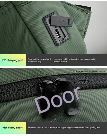 Men's Fashion Casual Waterproof Backpack