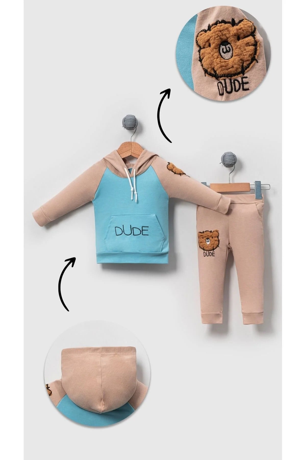 Baby Hoodie and Full Pant Set