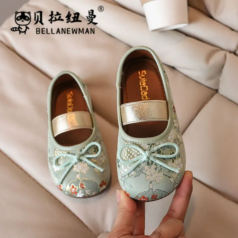 Children's Bow Slip-On Princess Shoes