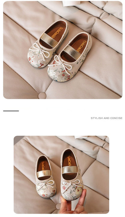 Children's Bow Slip-On Princess Shoes