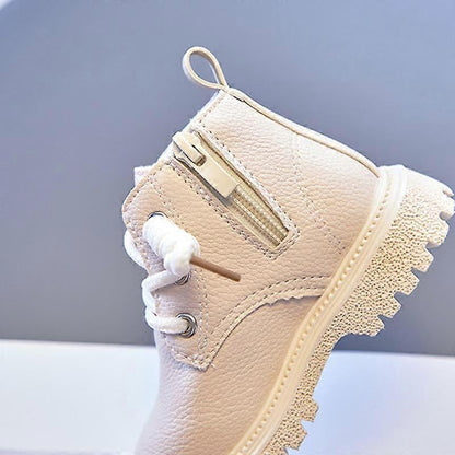 Baby Kids Short Boots Boys Shoes Autumn Winter Leather Children Boots Fashion Toddler Girls Boots Boots Kids Snow Shoes